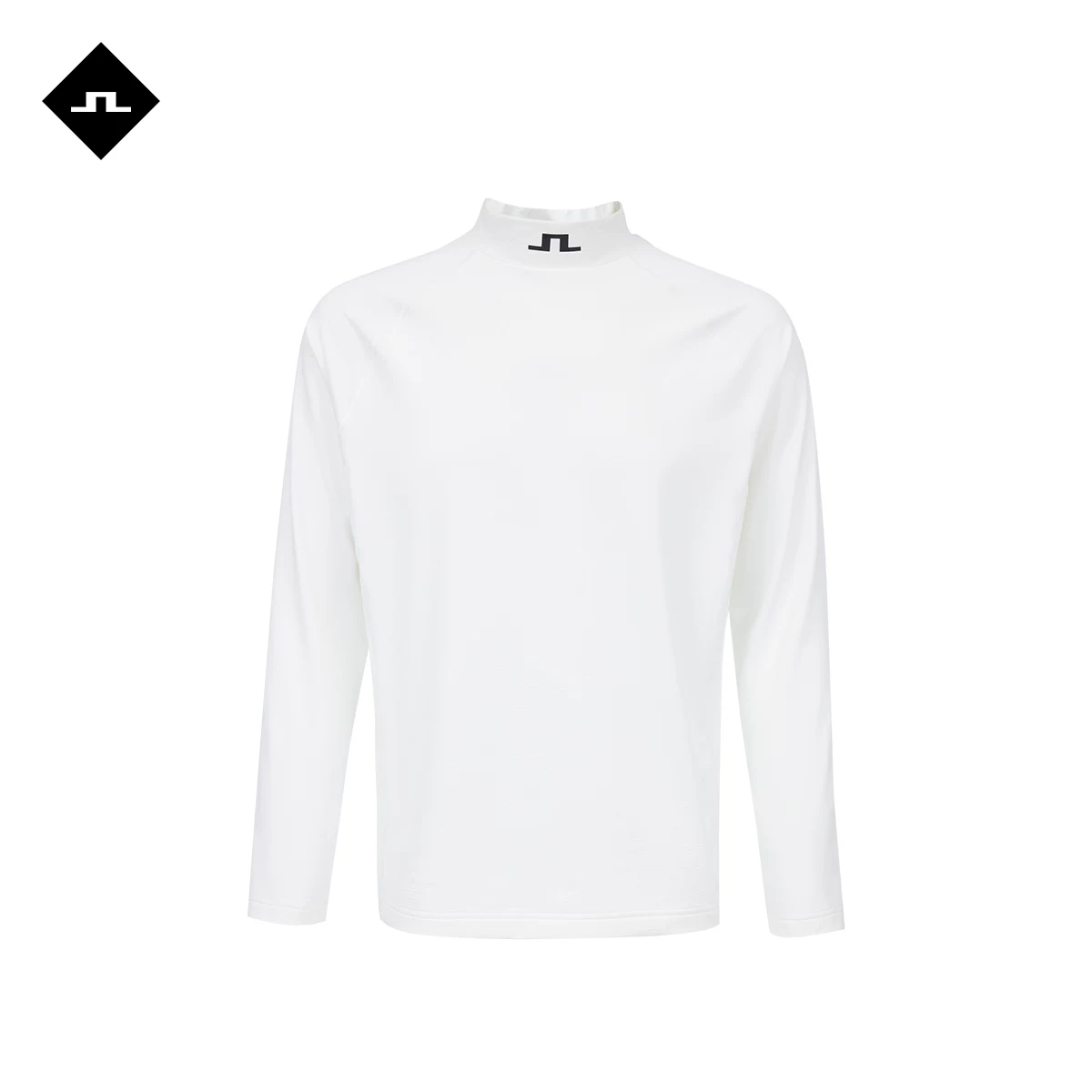 Весенняя бархатистая базовая мужская футболка с высоким воротом, slim fit