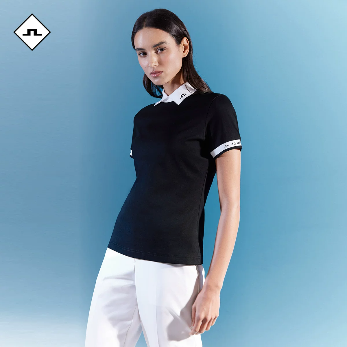 Летняя футболка-поло с short sleeve