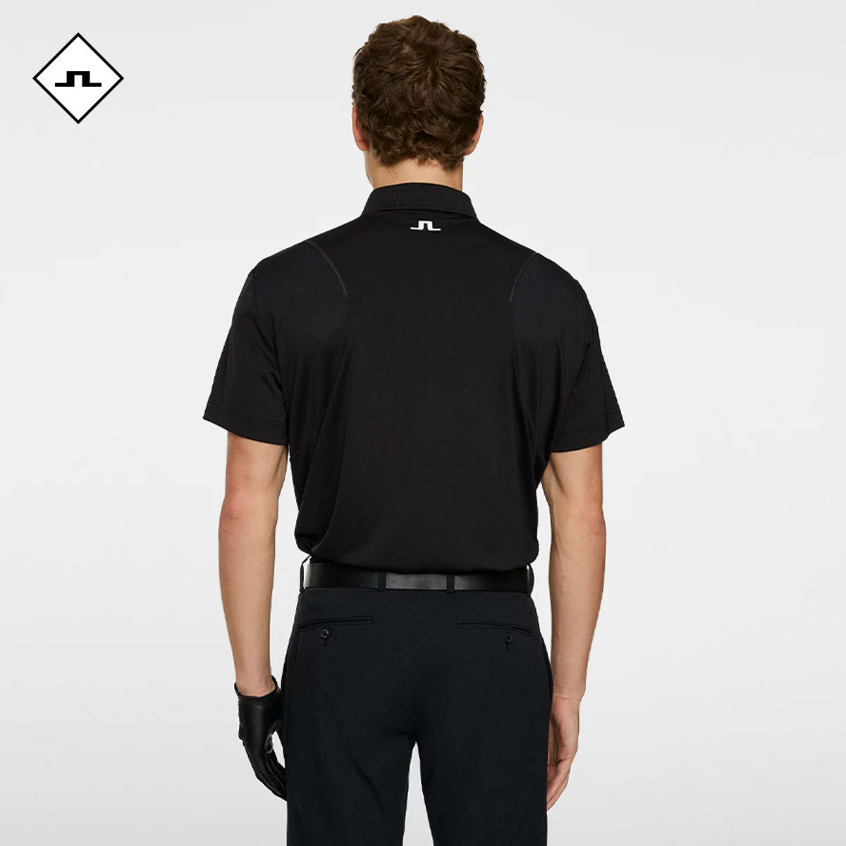Новая футболка POLO от J Lindberg Линдзберг с эластичным тонким лацканом, импорт