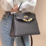 Вместительная и большая портативная сумка через плечо, из натуральной кожи, изысканный стиль