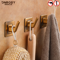 Wardrobe clothes adhesive hook toilet bathroom coat hook Wall Wall Wall Wall Wall European antique single clothes hook no holes