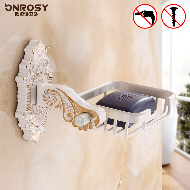 Free Punch Soap Shelve Eu Style Dressing Room Ivory White Soap Case Soapbox Soap Dish Soap Net
