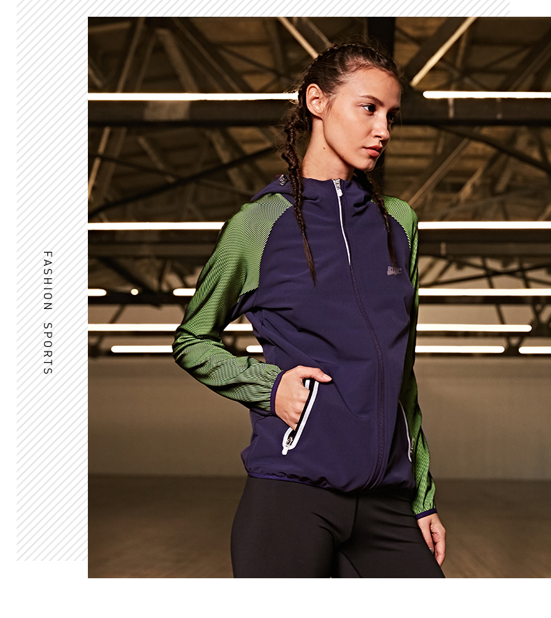 Áo gió Jordan 2019 mùa xuân mới của phụ nữ áo len chống gió ấm áo trùm đầu áo khoác cardigan - Áo gió thể thao áo khoác gió nữ form rộng