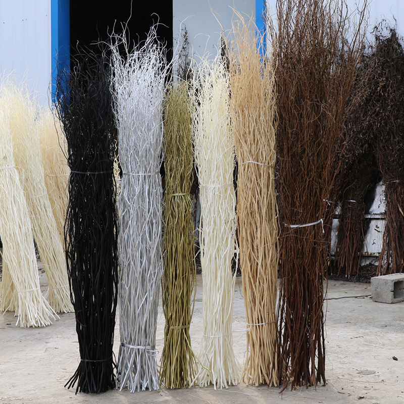 Dragon willow ash dried branches Dried flowers branches Wedding arch decoration Living room floor-to-ceiling entrance partition window Dried flowers