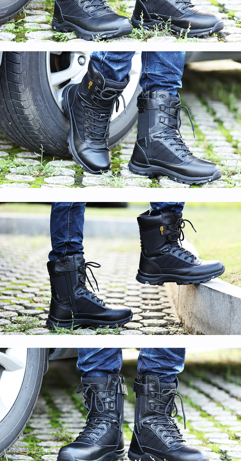 Bottes militaires pour homme en toile - respirant - Ref 1396754 Image 22