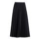 Half-length skirt female autumn and winter 2021 new slim mid-length pleated skirt high waist all-match small a-line long skirt