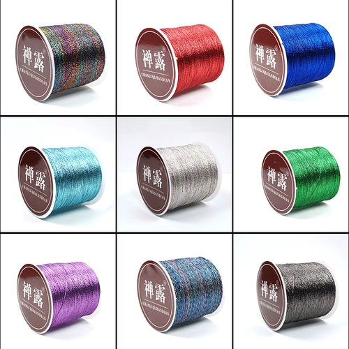 Плетеный браслет из красной нити, шелковые нитки ручной работы, золото и серебро