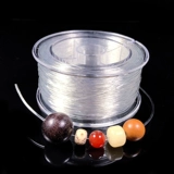 Импортные эластичные прозрачные бусины, браслет из бисера, четки из круглых бусин из грецкого ореха, резинка