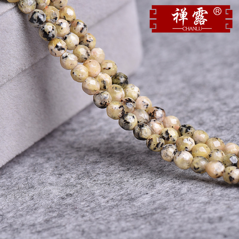 Zen dew speckled stone faceted faceted scattered beads semi-finished DIY hand-beaded crystal hand-shaped women's jewelry accessories