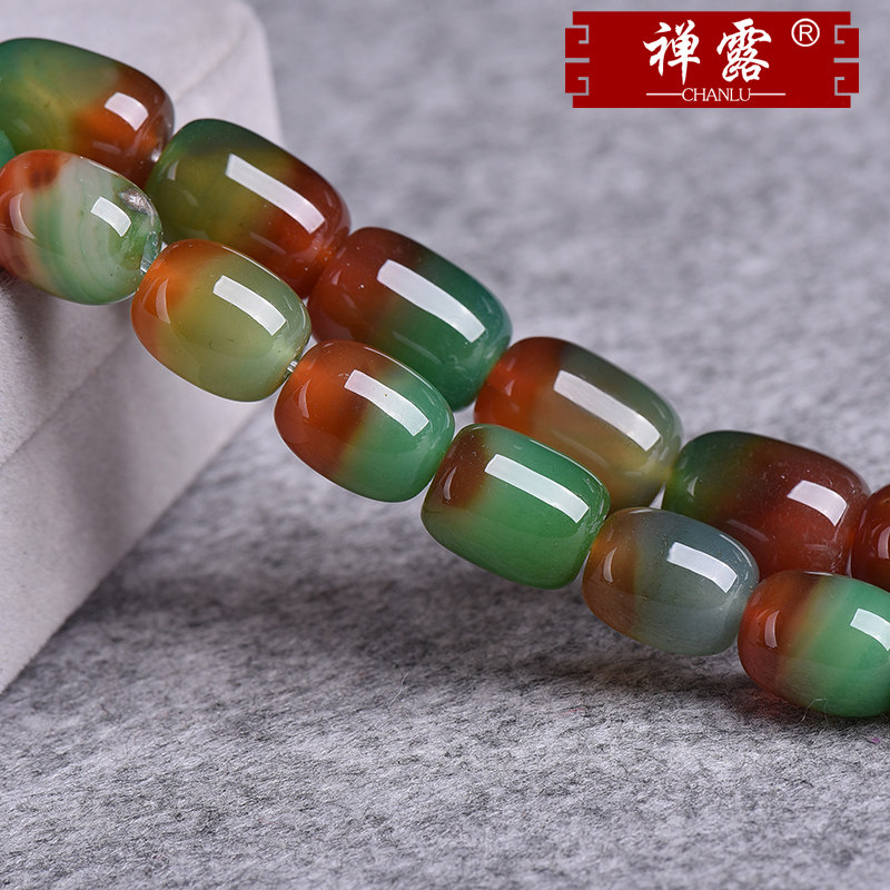 Zen Dew Peacock Manau Barrel Pearl Rice Beads Loose Beads Semi-finished DIY handmade hand-made crystal handmade ornament accessories