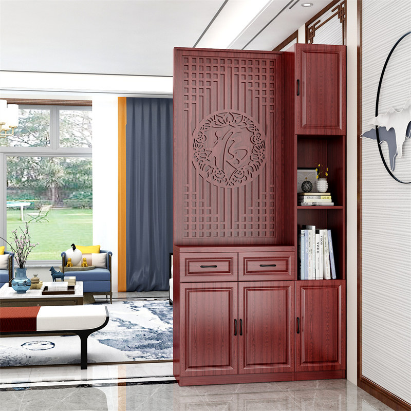 Entrance cabinet entry door partition cabinet screen living room simple and modern entry facing the door decoration rack solid wood shoe cabinet