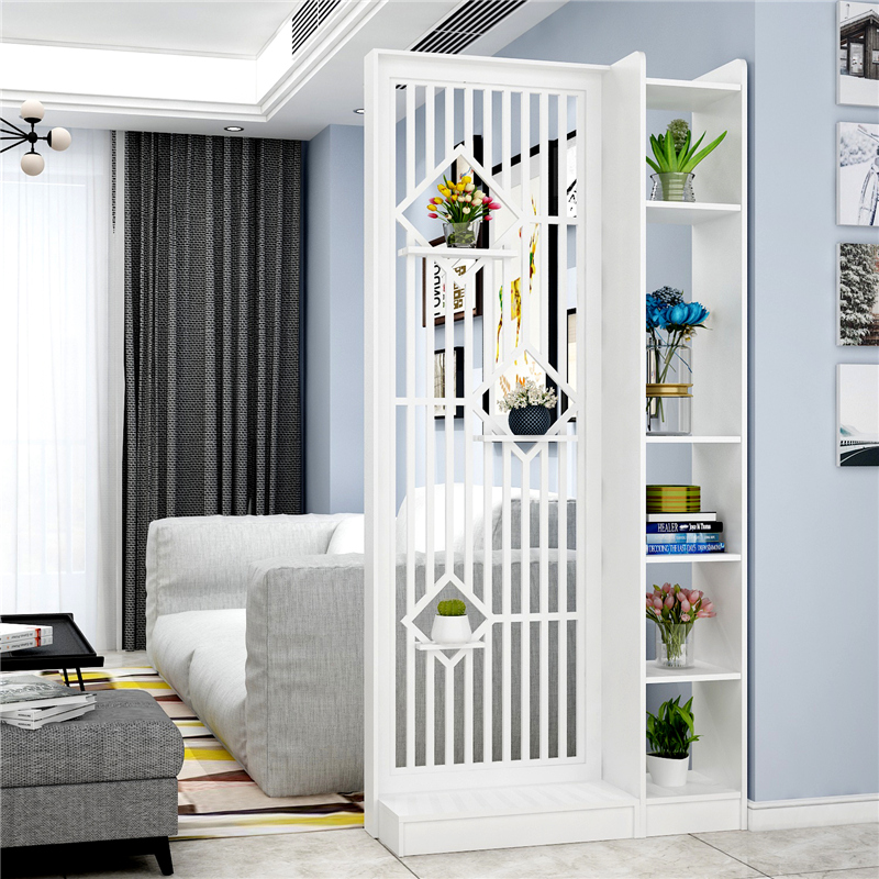 New Chinese-style screen partition rack living room decoration simple modern office fence hollowed-out entrance porch cabinet