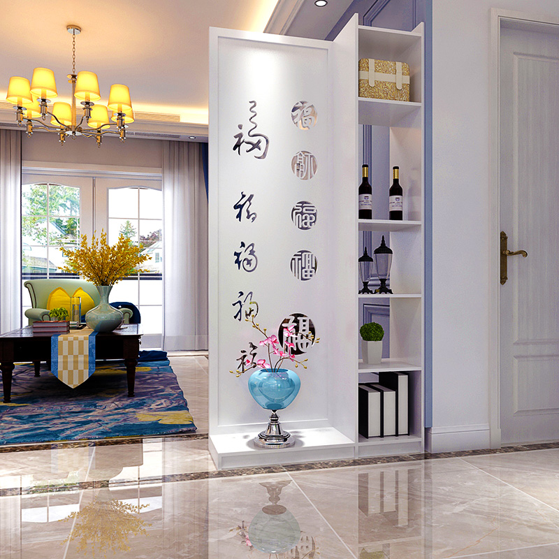 Xuan Guan Modern Chinese Style Minimalist Furniture Fashion Screen Partition Living Room Bedroom Dining Room Hollowed-out Base Screen Partition Cabinet