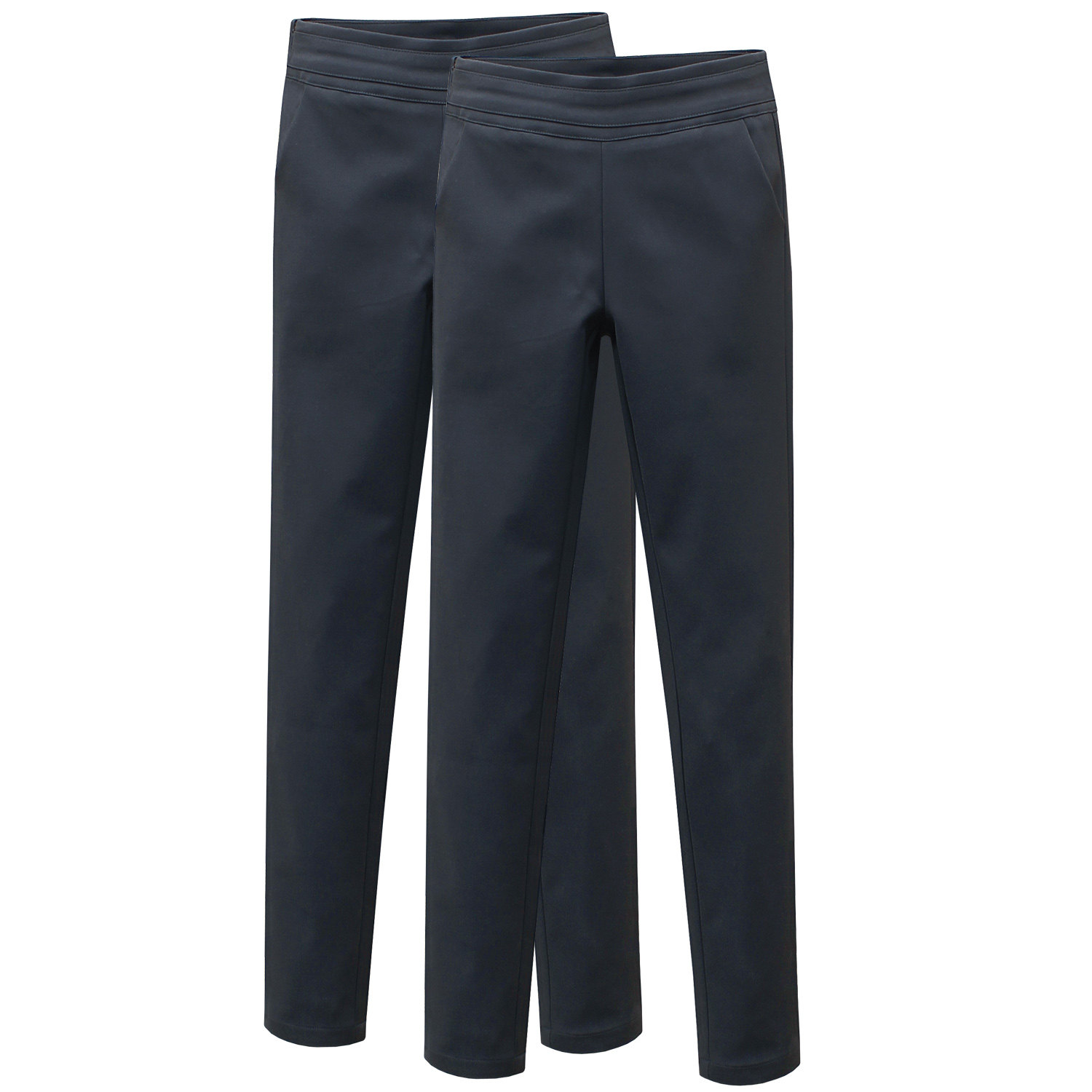 Side zipper trousers Women's spring and autumn high waist thin professional plus velvet trousers side invisible zipper nine-point small feet pants