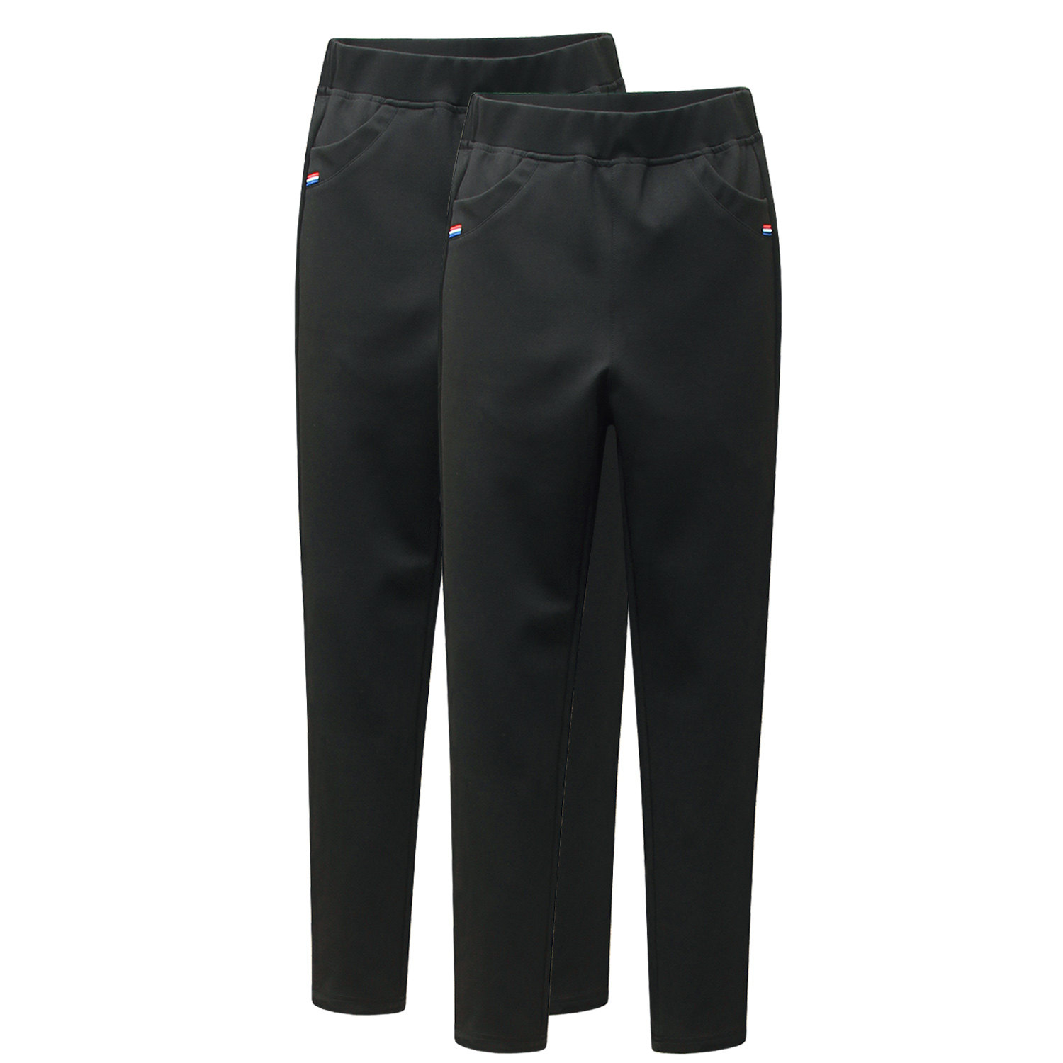 Thicken pants for female wear autumn and winter thick new high waist and thin black tight leg pants