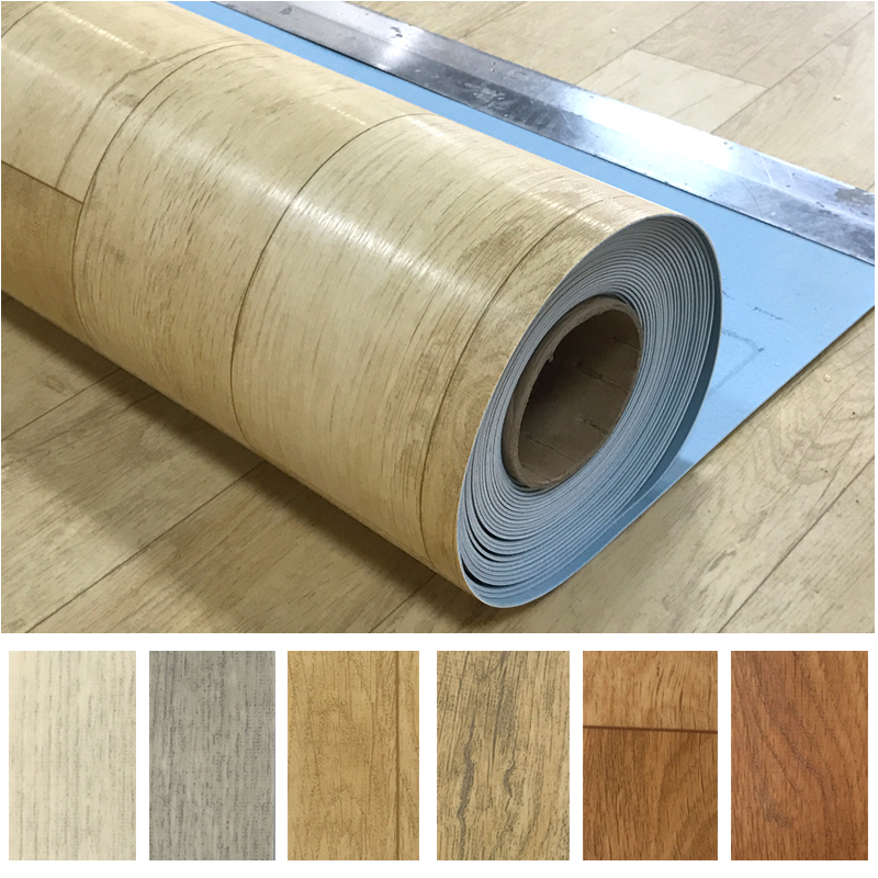 Chengdu Great Giant Dragon Pvc Floor Patch Wood Grain Anti-Wear Commercial Floor Sticker Kindergarten Office School Can Be Installed