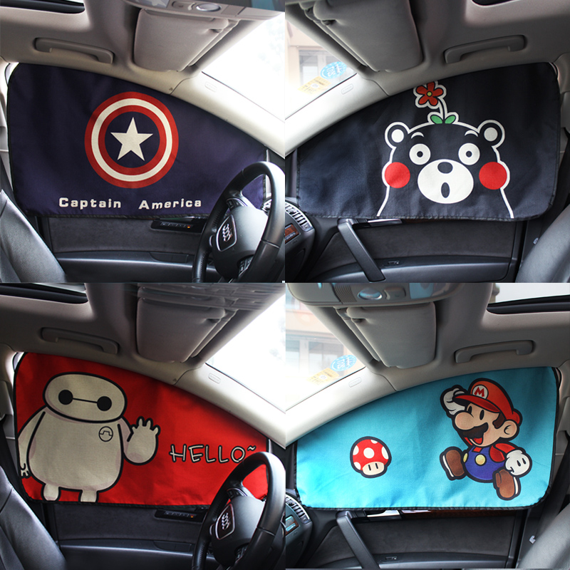 General Motors owner cartoon curtain magnetic sun curtain sun curtain sun insulation interior products for children's summer