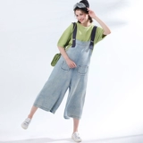 Джинсовый модный осенний комбинезон для беременных, штаны, оверсайз