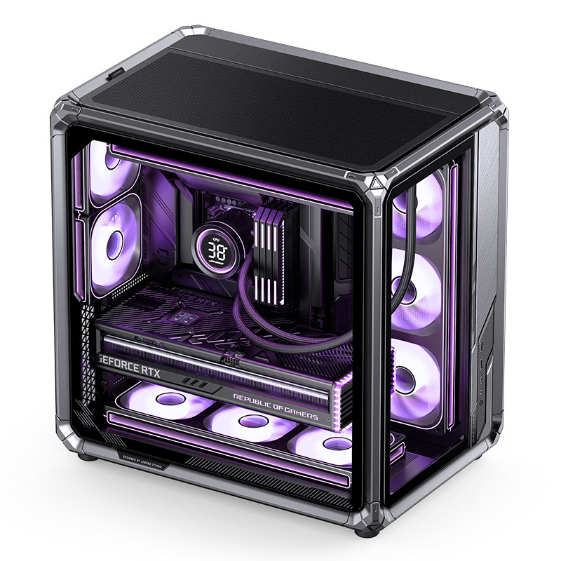 JONSBO компьютерный корпус JONSBO X400PRO каркас из алюминиевого сплава двойная прозрачная задняя панель ATX с видом на море Изображение 1