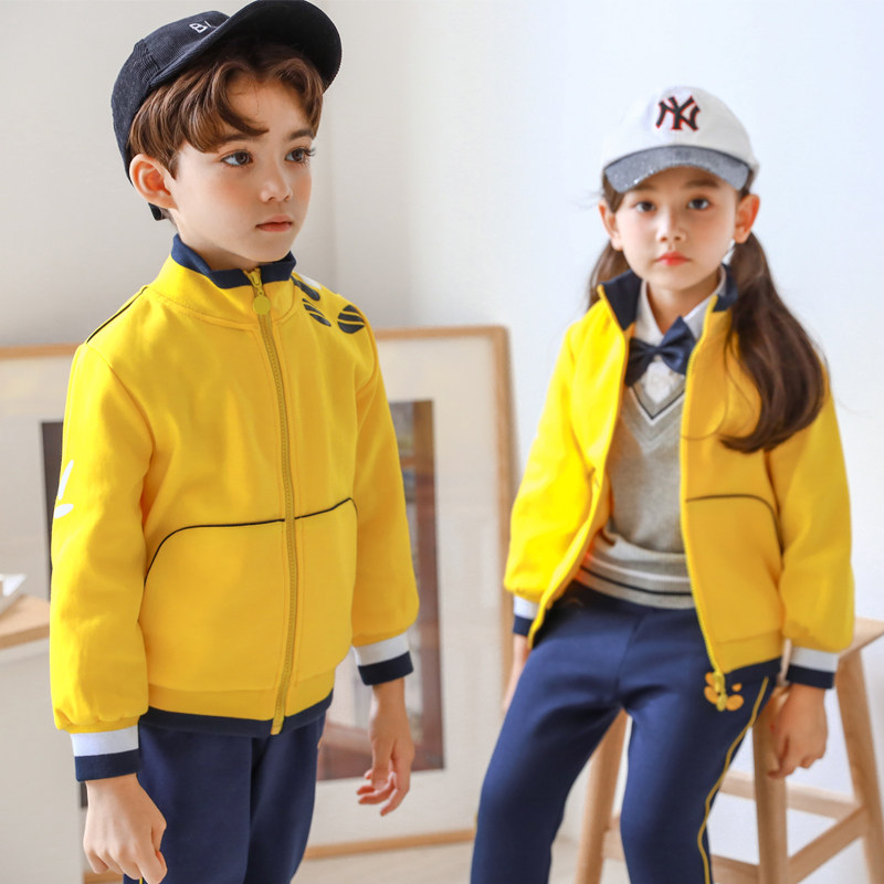 School uniforms for elementary school students spring and autumn winter clothes college style teacher children's sports class uniforms kindergarten uniforms three-piece set