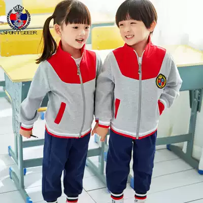 Kindergarten garden clothes spring and autumn winter school uniforms class uniforms Cotton College Style men and women children class uniforms Sports