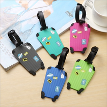 Luggage tag luggage strap travel label boarding pass suitcase password box cartoon listing tag check card