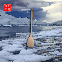 Natural beech wood shovel wooden spoon non-stick pot special long handle stir-resistant wooden kitchen spatula