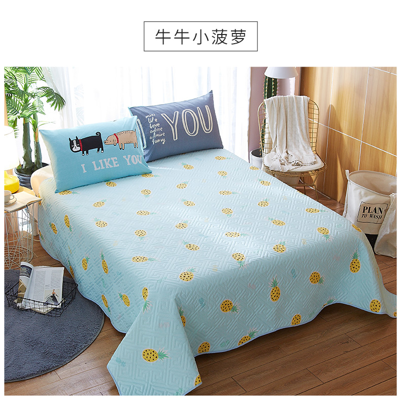 Khăn trải giường đơn mảnh Châu Âu bông quilted quilted quilted Hàn Quốc quilted bed bed trải giường ba bộ ga trải giường mùa hè