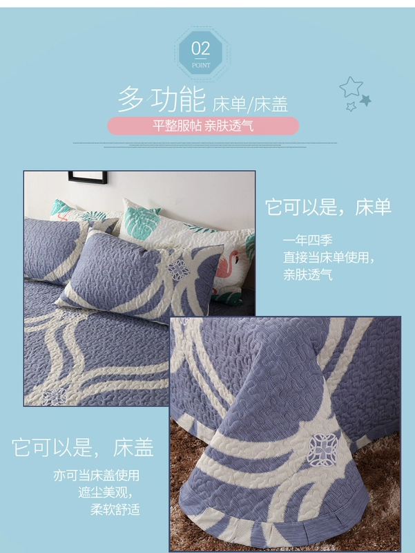 Châu Âu trải giường đơn mảnh bông bông giường đơn giản bông quilting bởi điều hòa không khí giường giường bao gồm Hàn Quốc giường bao gồm ba mảnh