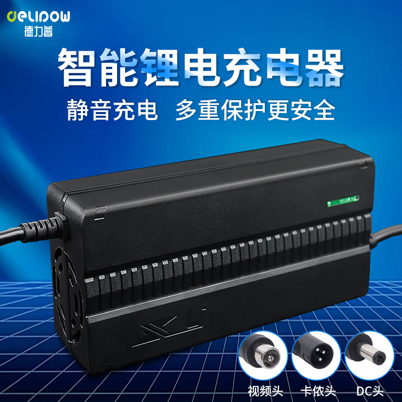 Delip Electric Car Lithium Battery Charger Silver Fish Haibar DC Mouth Lotus Card Farmmouth 36V5A48V5A Battery