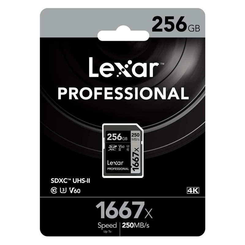Карта памяти Lexar Lecsa SD 256ГБ 1667X UHS-II V60 высокая скорость microcontrol камера память SDXC