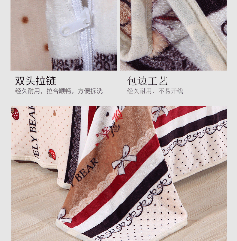 nhung san hô flannel dày chăn mảnh duy nhất của sinh viên Giường dày ấm áp mùa đông nhung sang trọng chăn đúp - Quilt Covers mền tuyết