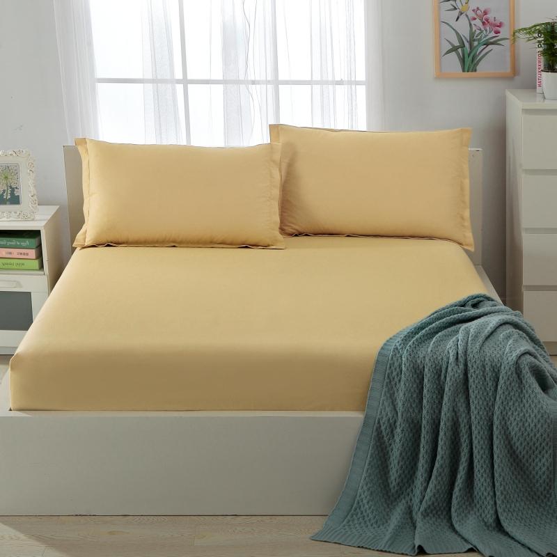 Giường đệm bông Tấm trải giường bằng vải bông đơn 1,5m Tấm trải giường Simmons Lớp phủ bảo vệ 1,8 m Giường trắng đặt hàng ga chun bọc giường spa