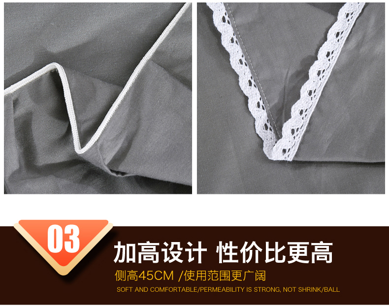 Khăn trải giường thực hiện trong một miếng bông ren giường váy cotton mùa xuân nệm boot tấm vải liệm 100% - Trang bị tấm ga trải giường spa