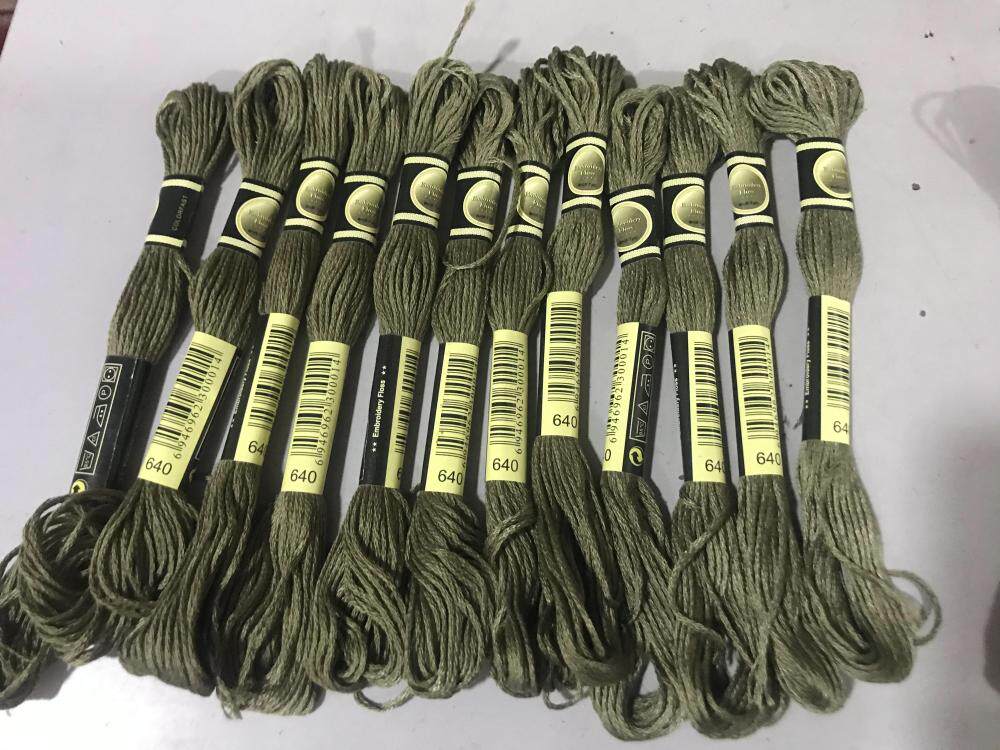 Ecological cotton embroidery thread standard thread size 640 12 pieces 6 yuan (one piece 8 meters) supplementary wiring