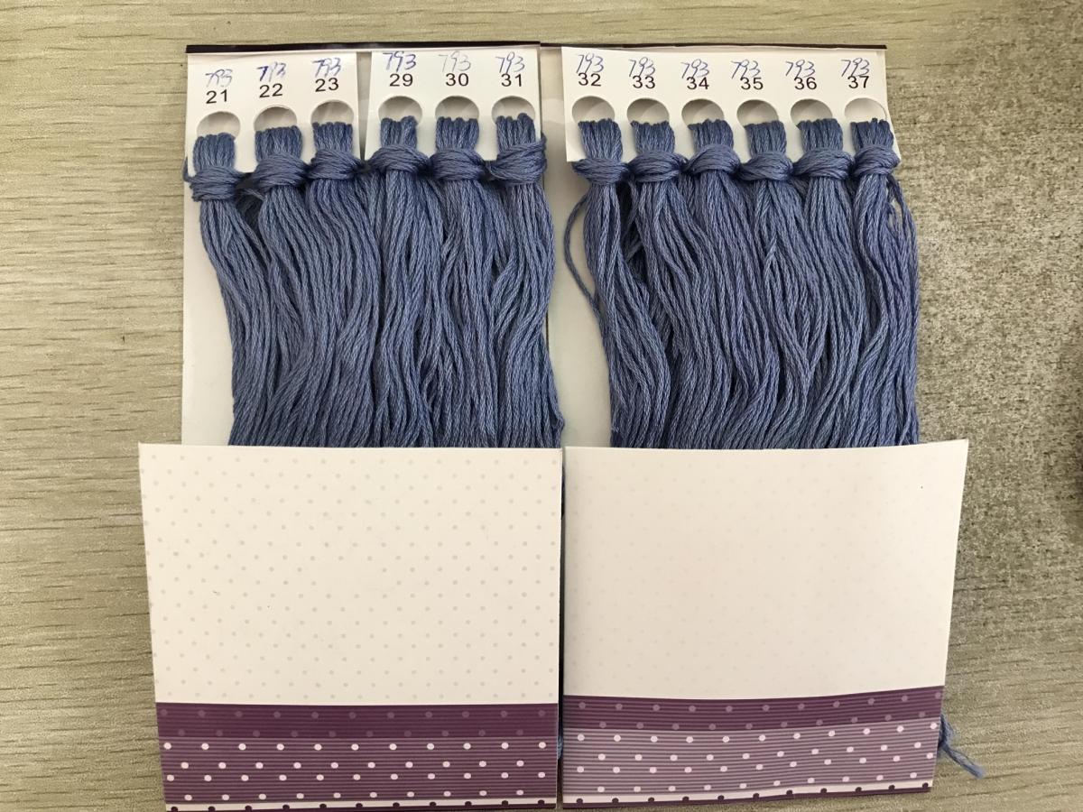 Pure cotton KS embroidery line Standard Line Number 793 12 branches (one 8 roots) Supplementary Wire Wiring KS Cross Stitch Embroidery