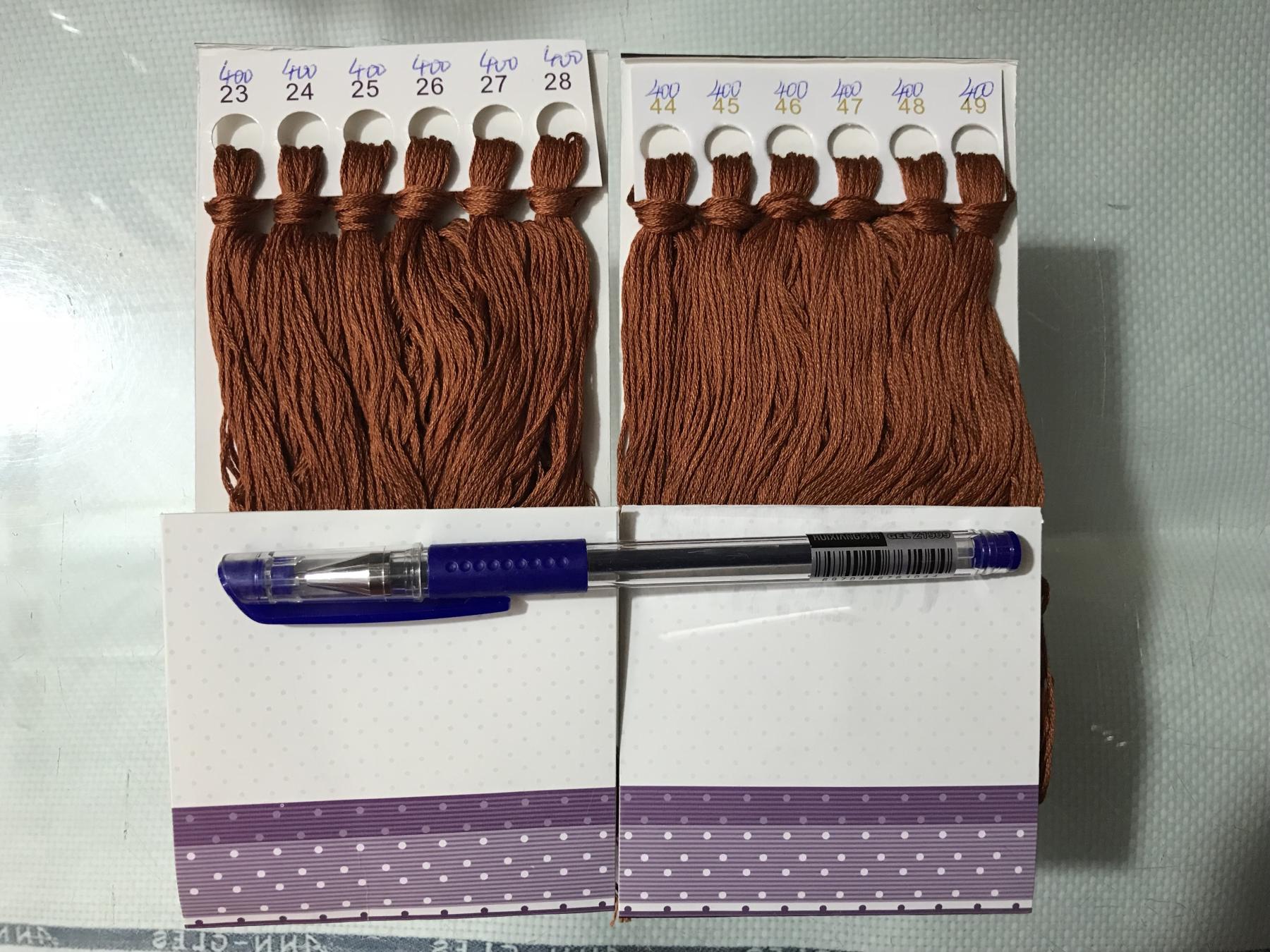 Pure cotton KS embroidery line Standard Line Number 400 12 branches (one 8 roots) Supplementary Wire Wiring KS Cross Stitch Embroidery