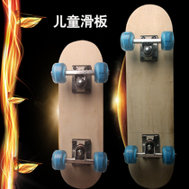 Childrens board 40cm double-warped board 60cm four-wheel skateboard graffiti board surface assembly Maple skateboard