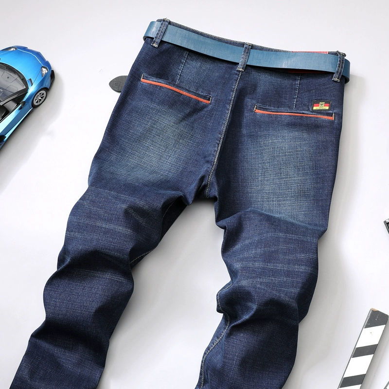 Mùa thu và quần jeans nam mùa đông co giãn Phiên bản Hàn Quốc của xu hướng quần dài trung niên giản dị quần áo nam