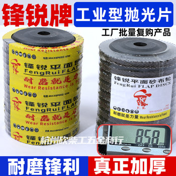 Fengrui 002 Flat Abrasive Cloth Wheel for Metal, Type 100 Angle Grinder, Thickened Polishing Disc, Stainless Steel Grinding Flap Wheel