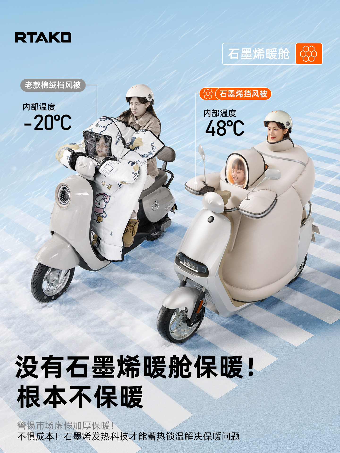 Suitable for Yadea]Children's Parent-Child Electric Vehicle Windshield Cover, Winter Fleece-Lined and Thickened, Windproof and Waterproof for Electric Scooters and Motorcycles