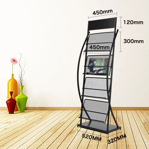 Metal Magazine Shelf Data Data Conference Room Frame Creative Magazine Журнал газета British Burst Display Rangers