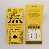 Official store NTS Love and Peace Tribute to the classic band the Beatles Original gifts Matches