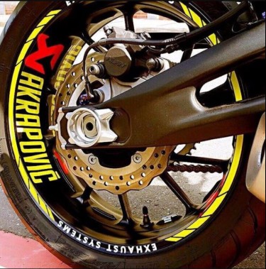 TMAX530 XMAX300 CBR600 G310R AK550 MT-07 R6 FZ 6 Day Scorpion Wheel Frame Sticker