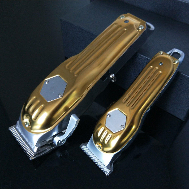 Electric hair clippers American oil head push T-type 0 knife head gradient carving marks professional hairdresser hair salon styling push white bald head