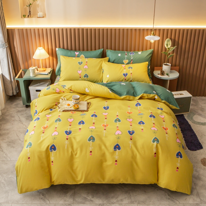 Four sets of special cotton cotton four - piece student dorm three - piece set 1 2 m1 8 m bed