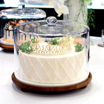 Acrylic cake cover with high transparent dust cover fruit spot pallet with cover PC cooling display cover