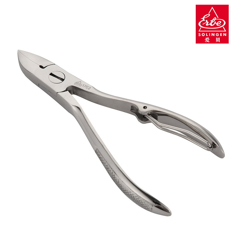 erbe Aibei sharp mouth fine steel Koditis scissors ash thick nail clippers foot toenails insert chia pedicure knife tool