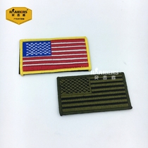 USA Rectangular Embroidered American Flag Magic Sticker Badge public release Labeling Arm Badge badge backpack Morale Badge