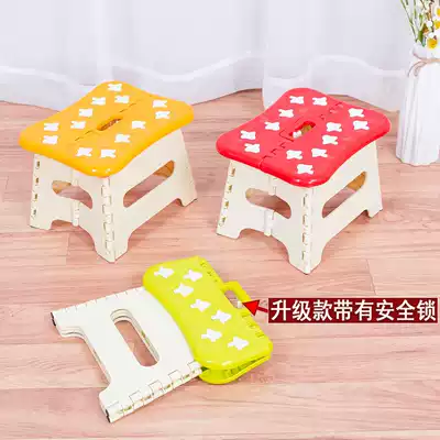 Folding stool plastic small benches for children portable Mazza dwarf bench outdoor home fruit style thickened adult bench